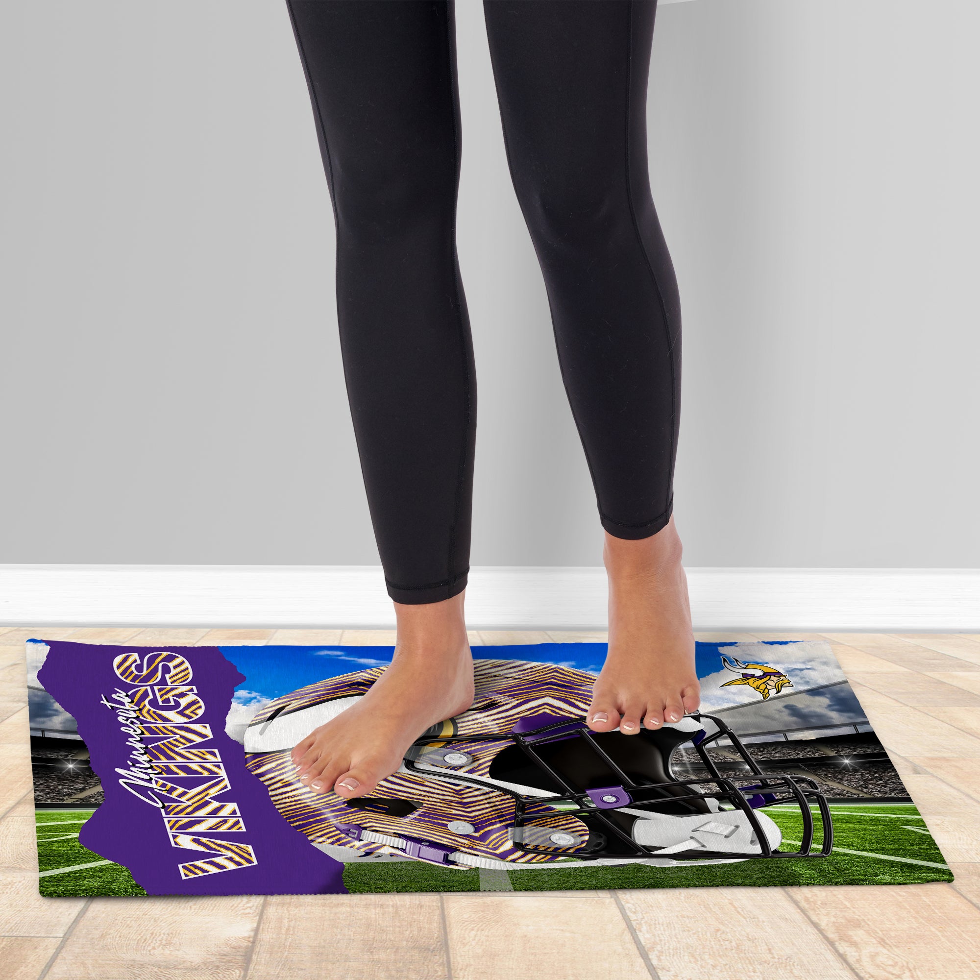 Zubaz X Northwest 20X32 WASHABLE RUG ZUBAZ - VIKINGS
