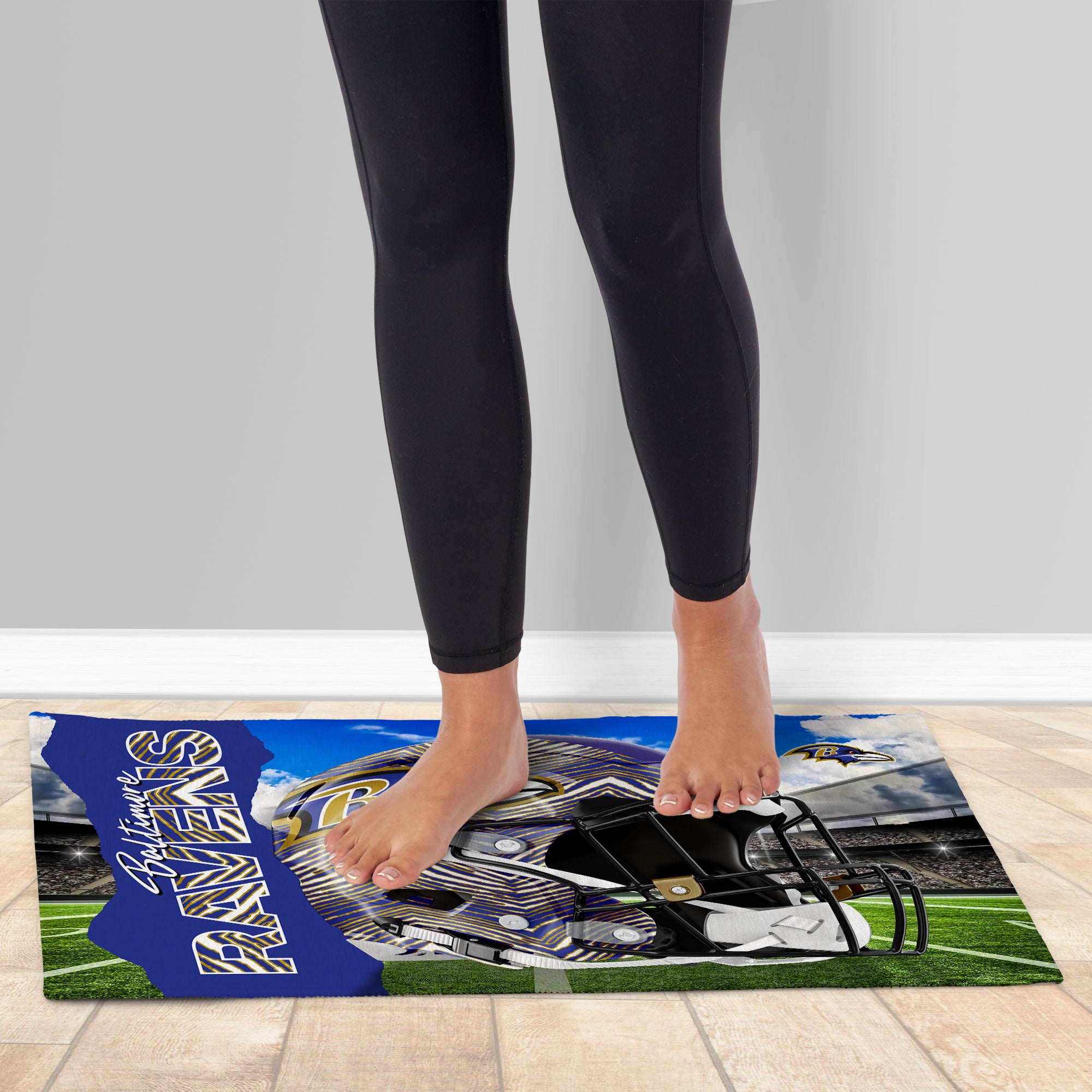 Zubaz X Northwest 20X32 WASHABLE RUG ZUBAZ - RAVENS