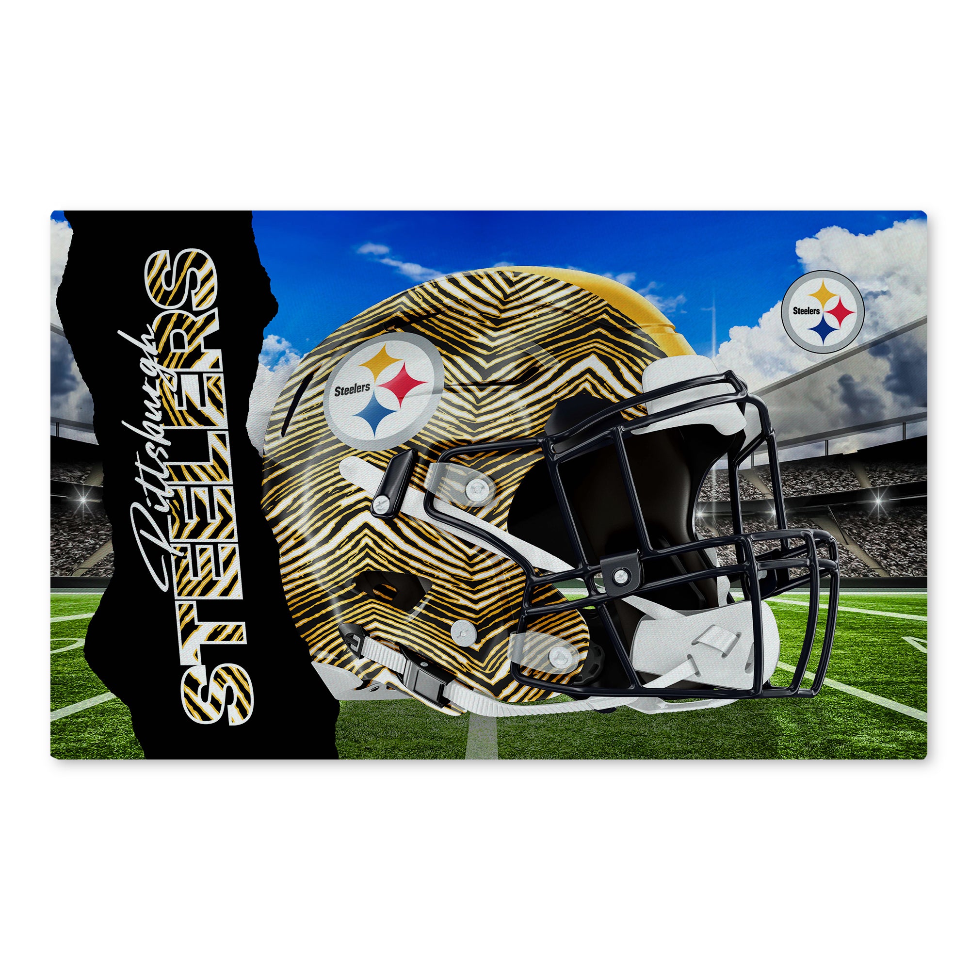 Zubaz X Northwest 20X32 WASHABLE RUG ZUBAZ - STEELERS