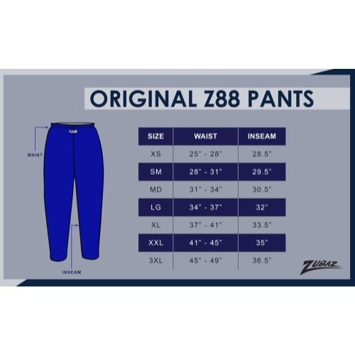 Zubaz NFL Adult Unisex for Men and Women Z88 Embroidered Post Pattern Pants, New Orleans Saints