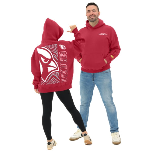 Zubaz NFL 90s Drop Shoulder Hoodie -MVP, ARIZONA CARDINALS