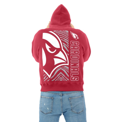 Zubaz NFL 90s Drop Shoulder Hoodie -MVP, ARIZONA CARDINALS