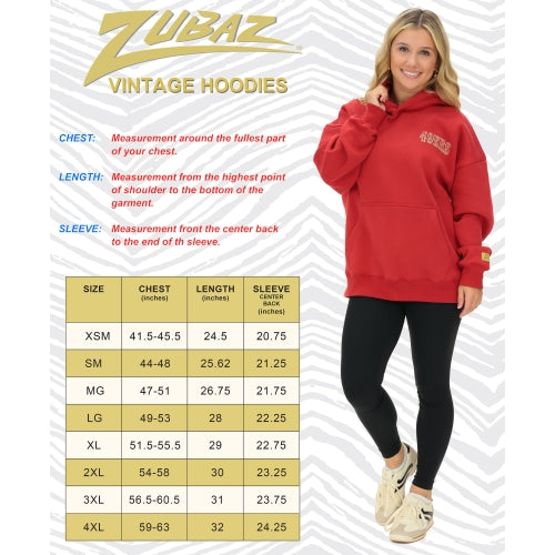 Zubaz NFL 90s Drop Shoulder Hoodie -MVP, ARIZONA CARDINALS