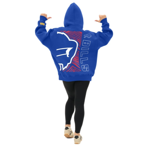 Zubaz NFL 90s Drop Shoulder Hoodie -MVP, BUFFALO BILLS
