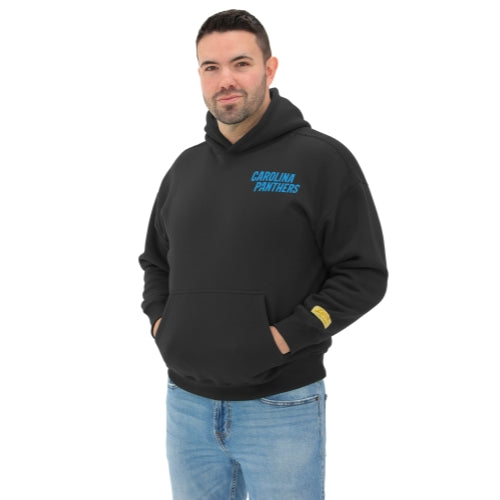 Zubaz NFL 90s Drop Shoulder Hoodie -MVP, CAROLINA PANTHERS - Official NFL Panthers Zubaz Apparel (4 of 12)