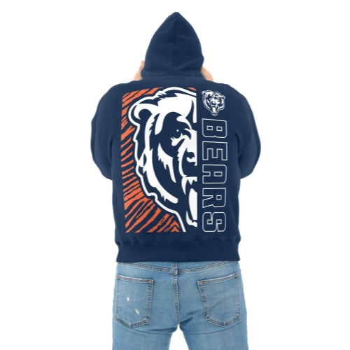 Zubaz NFL 90s Drop Shoulder Hoodie -MVP, CHICAGO BEARS - Official NFL Bears Zubaz Apparel (5 of 12)