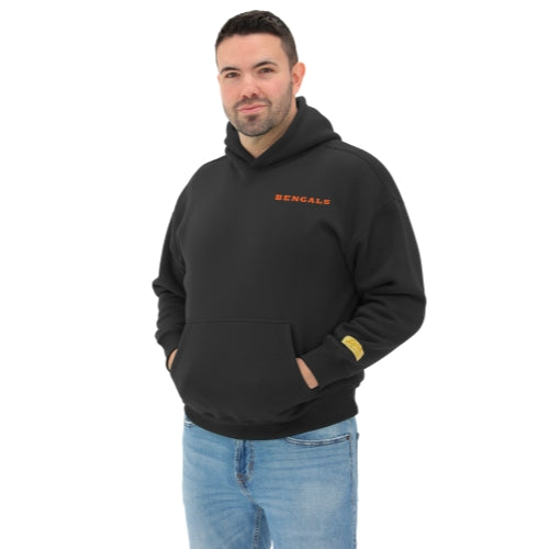 Zubaz NFL 90s Drop Shoulder Hoodie -MVP, CINCINNATI BENGALS - Official NFL Bengals Zubaz Apparel (4 of 12)