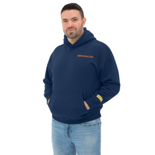 Zubaz NFL 90s Drop Shoulder Hoodie -MVP, DENVER BRONCOS