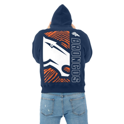 Zubaz NFL 90s Drop Shoulder Hoodie -MVP, DENVER BRONCOS