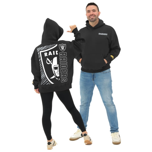 Zubaz NFL 90s Drop Shoulder Hoodie -MVP, LAS VEGAS RAIDERS