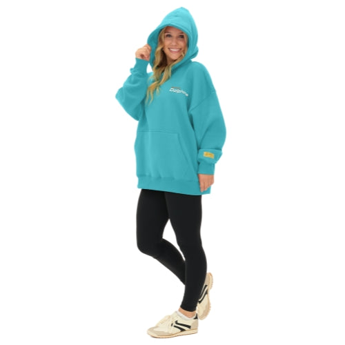 Zubaz NFL 90s Drop Shoulder Hoodie -MVP, MIAMI DOLPHINS