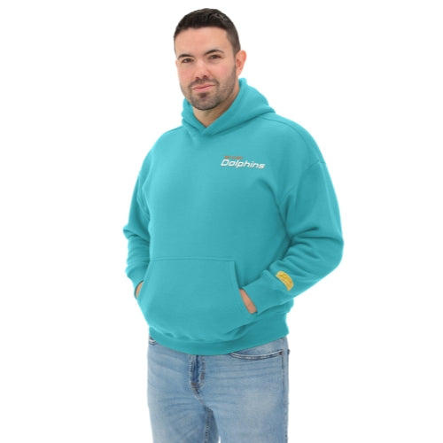 Zubaz NFL 90s Drop Shoulder Hoodie -MVP, MIAMI DOLPHINS