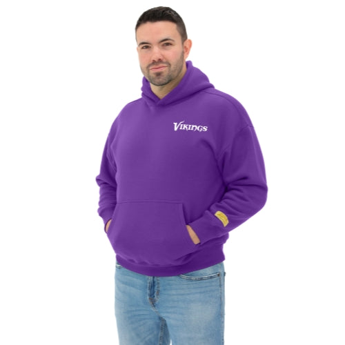 Zubaz NFL 90s Drop Shoulder Hoodie -MVP, MINNESOTA VIKINGS - Official NFL Vikings Zubaz Apparel (4 of 12)