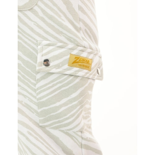 Zubaz NFL UNISEX 90s Team Cargo Joggers - Zebra 2 Color, CAROLINA PANTHERS