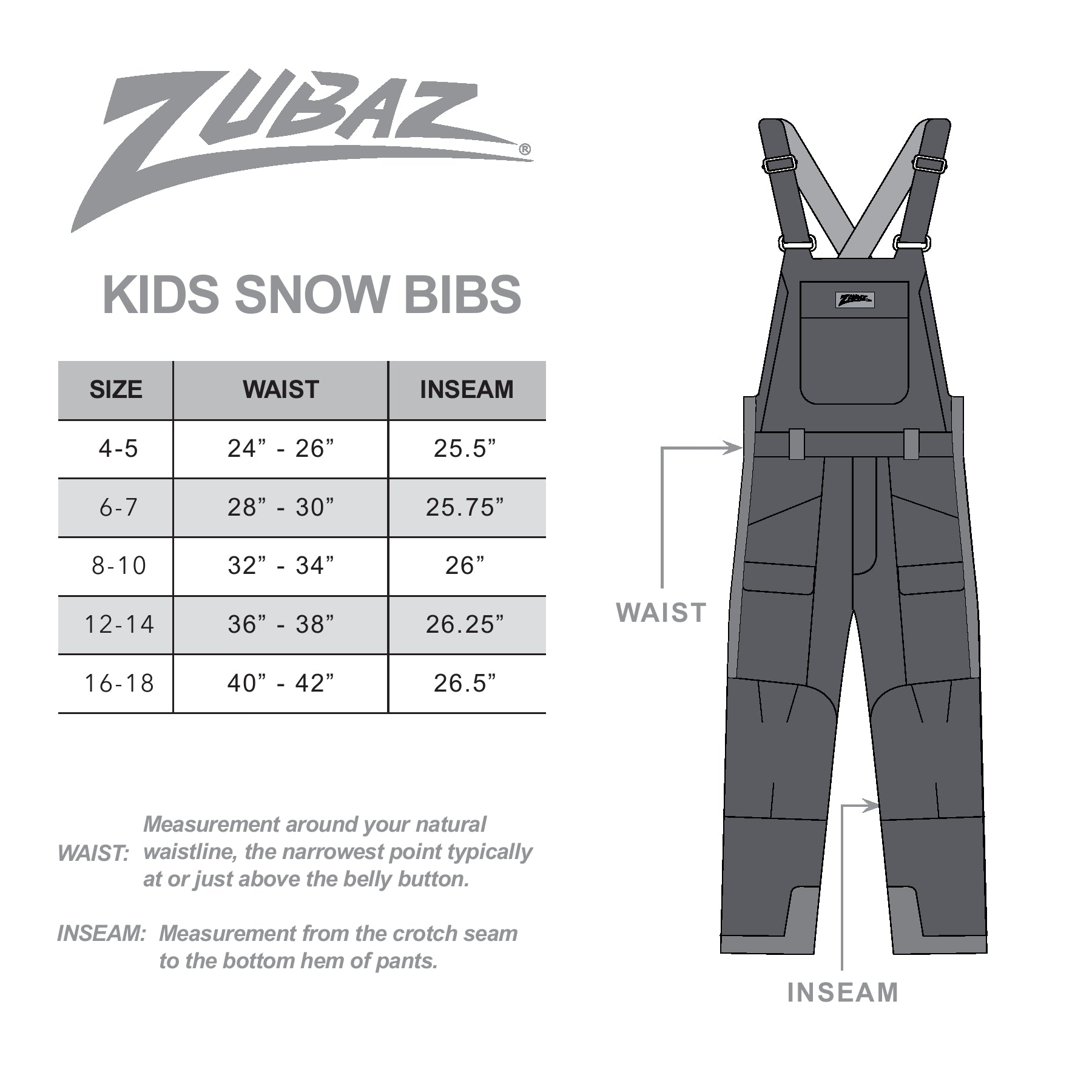 Zubaz NFL Kids Unisex Zebra Team Color Blizzard Snow Bib Jr, Buffalo Bills