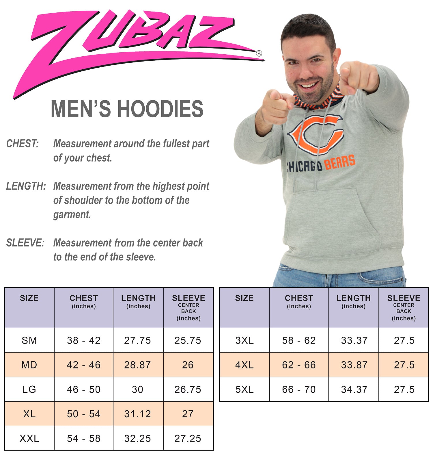 Zubaz NFL Washington Commanders Men's Gray 3 Color Zebra-Hood Hoodie