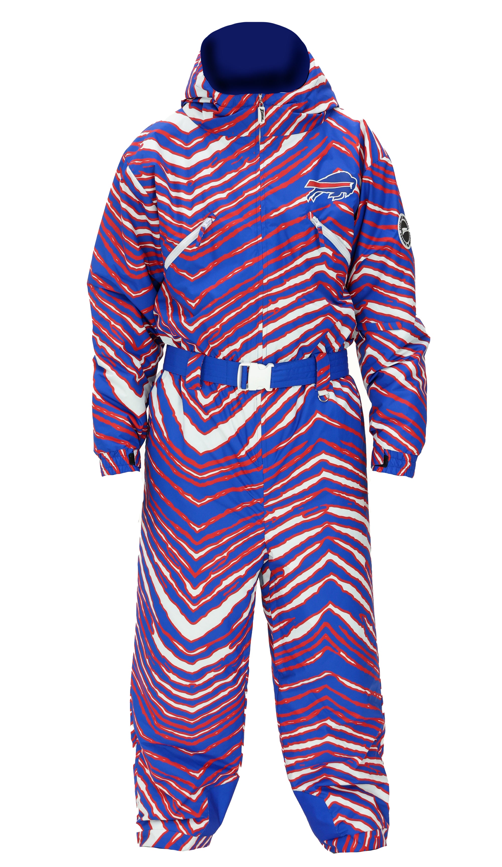 Zubaz NFL Kids Unisex Zebra Team Color Tundra Tux Snowsuit Jr, Buffalo Bills