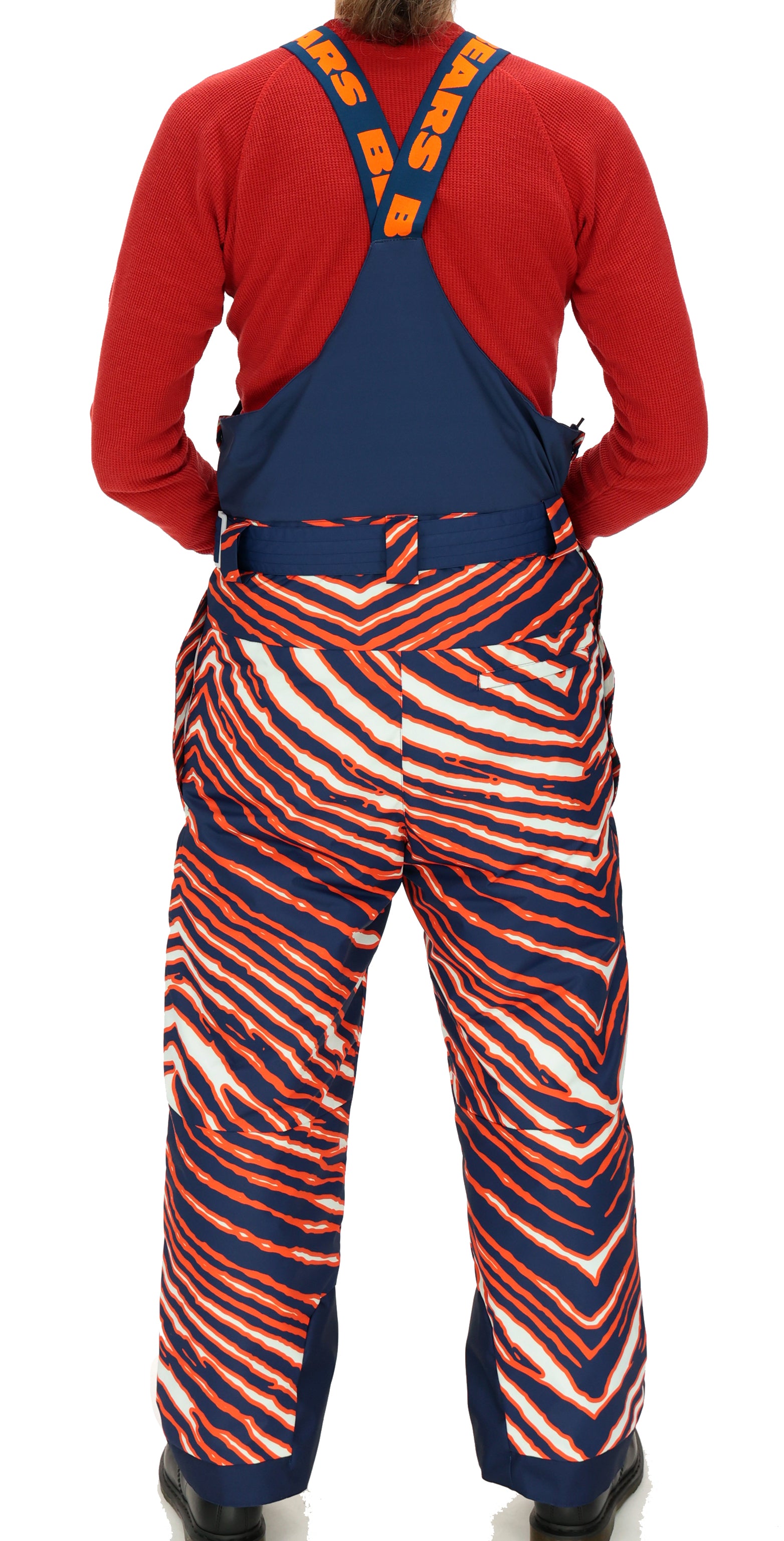 Zubaz NFL Kids Unisex Zebra Team Color Blizzard Snow Bib Jr, Chicago Bears