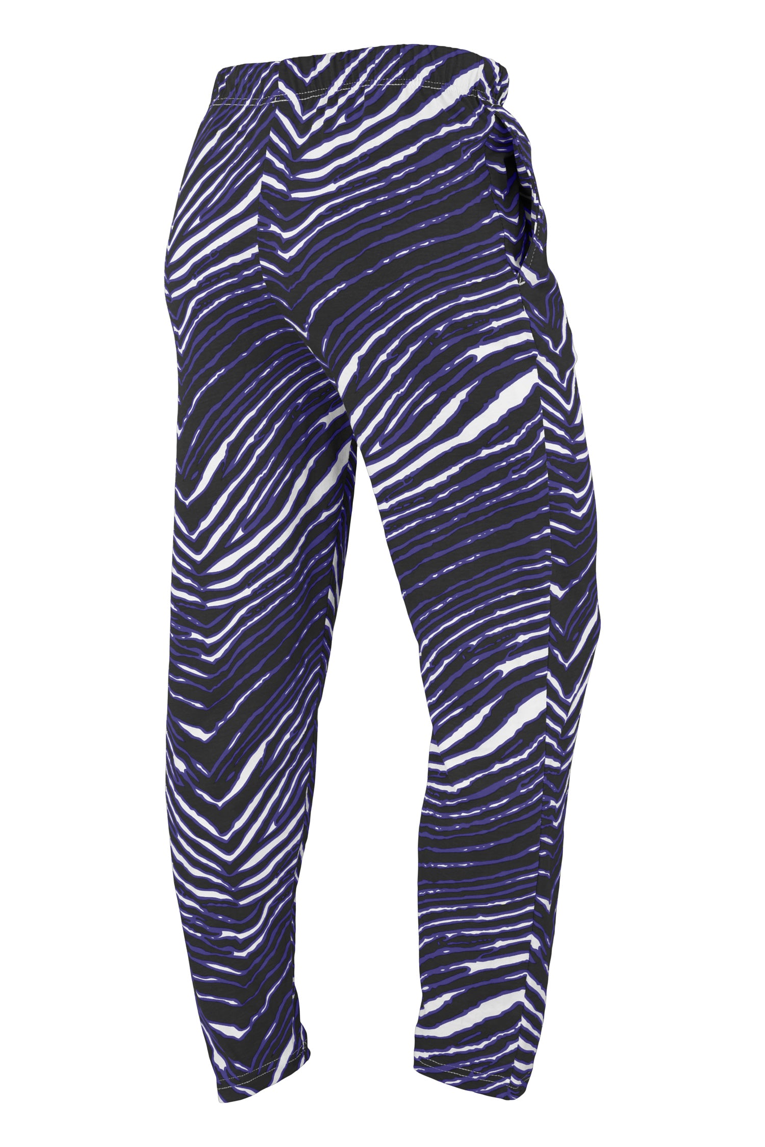 Zubaz NFL UNISEX Z88 3 Color Zebra Direct Embroidered Logo Pants, BALTIMORE RAVENS - Official NFL Ravens Zubaz Apparel (10 o