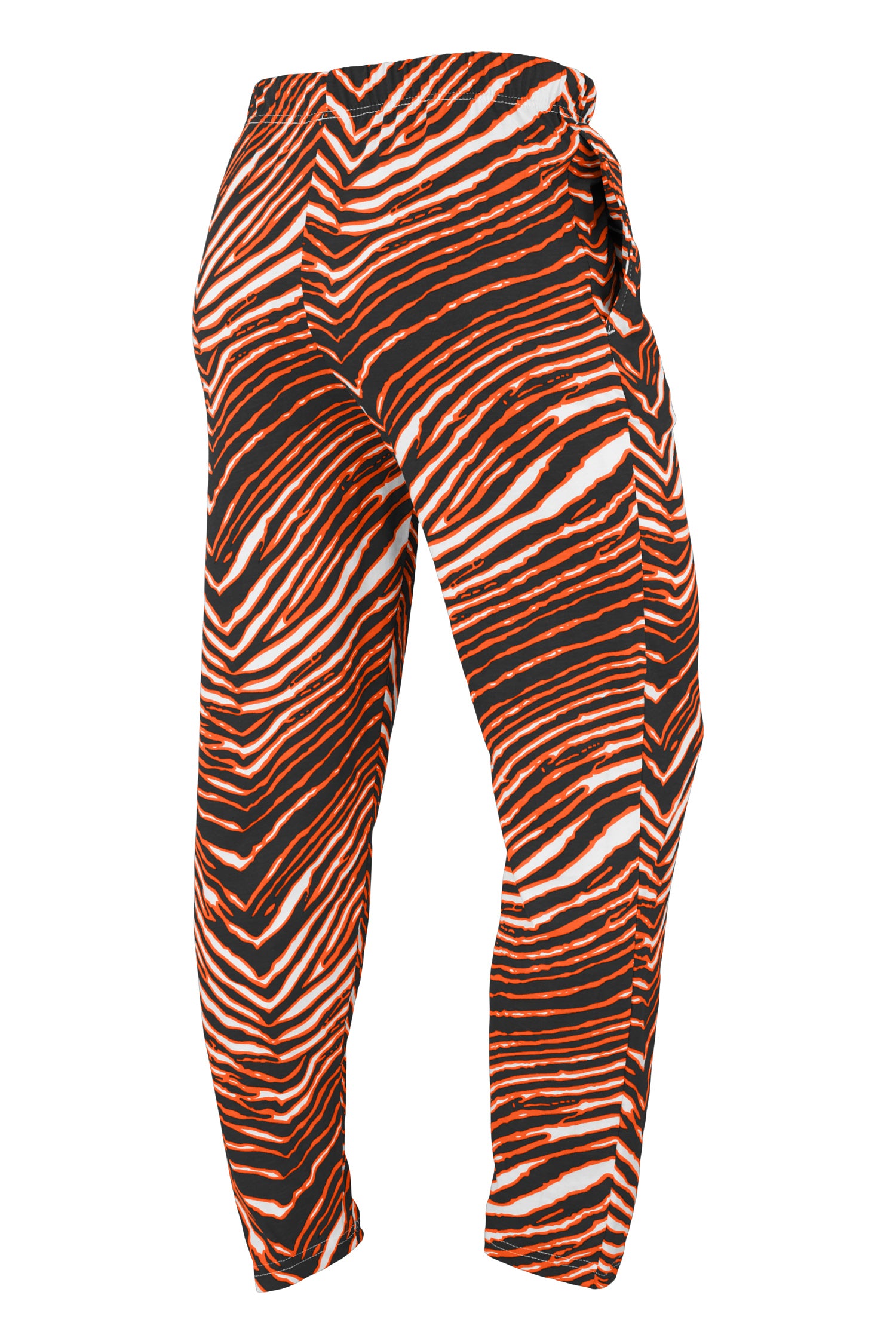 Zubaz NFL UNISEX Z88 3 Color Zebra Direct Embroidered Logo Pants, CINCINNATI BENGALS - Official NFL Bengals Zubaz Apparel (1