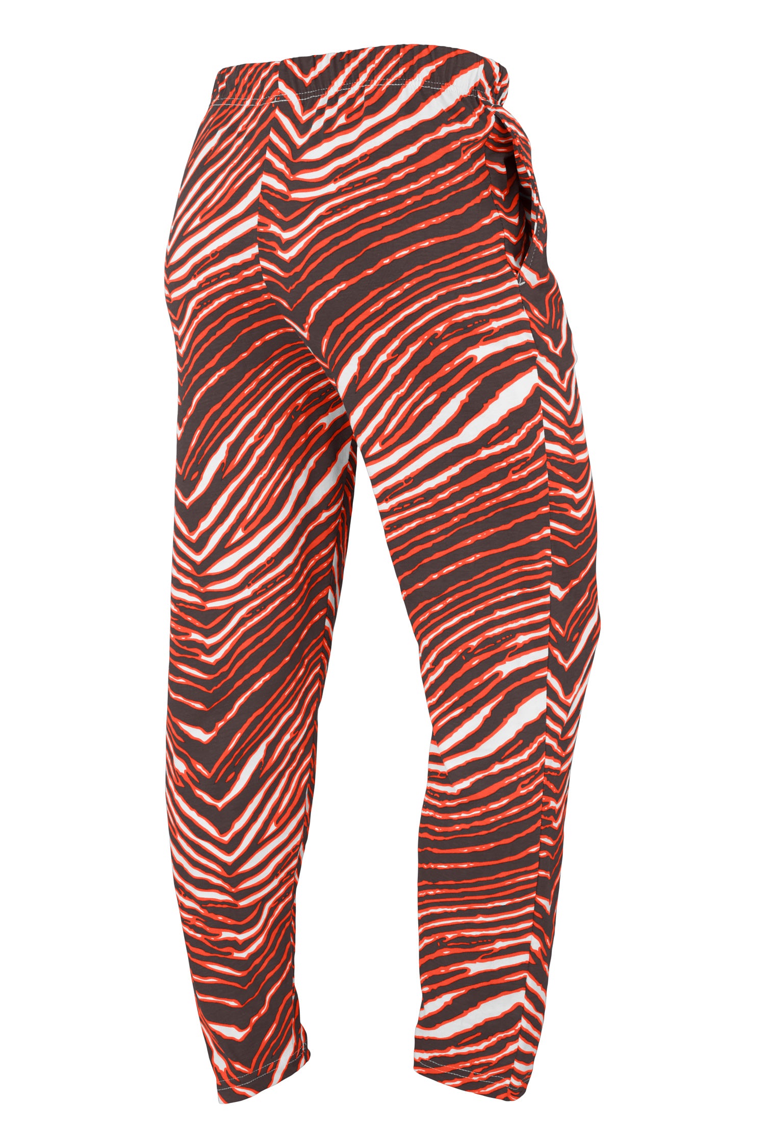 Zubaz NFL UNISEX Z88 3 Color Zebra Direct Embroidered Logo Pants, CLEVELAND BROWNS - Official NFL Browns Zubaz Apparel (6 of