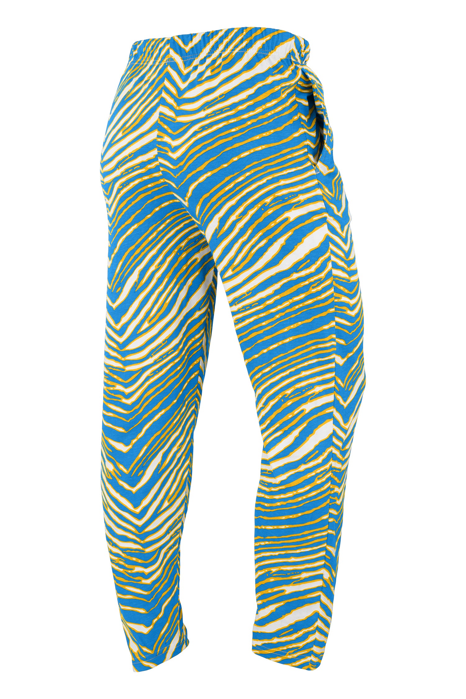 Zubaz NFL UNISEX Z88 3 Color Zebra Direct Embroidered Logo Pants, LOS ANGELES CHARGERS - Official NFL Chargers Zubaz Apparel