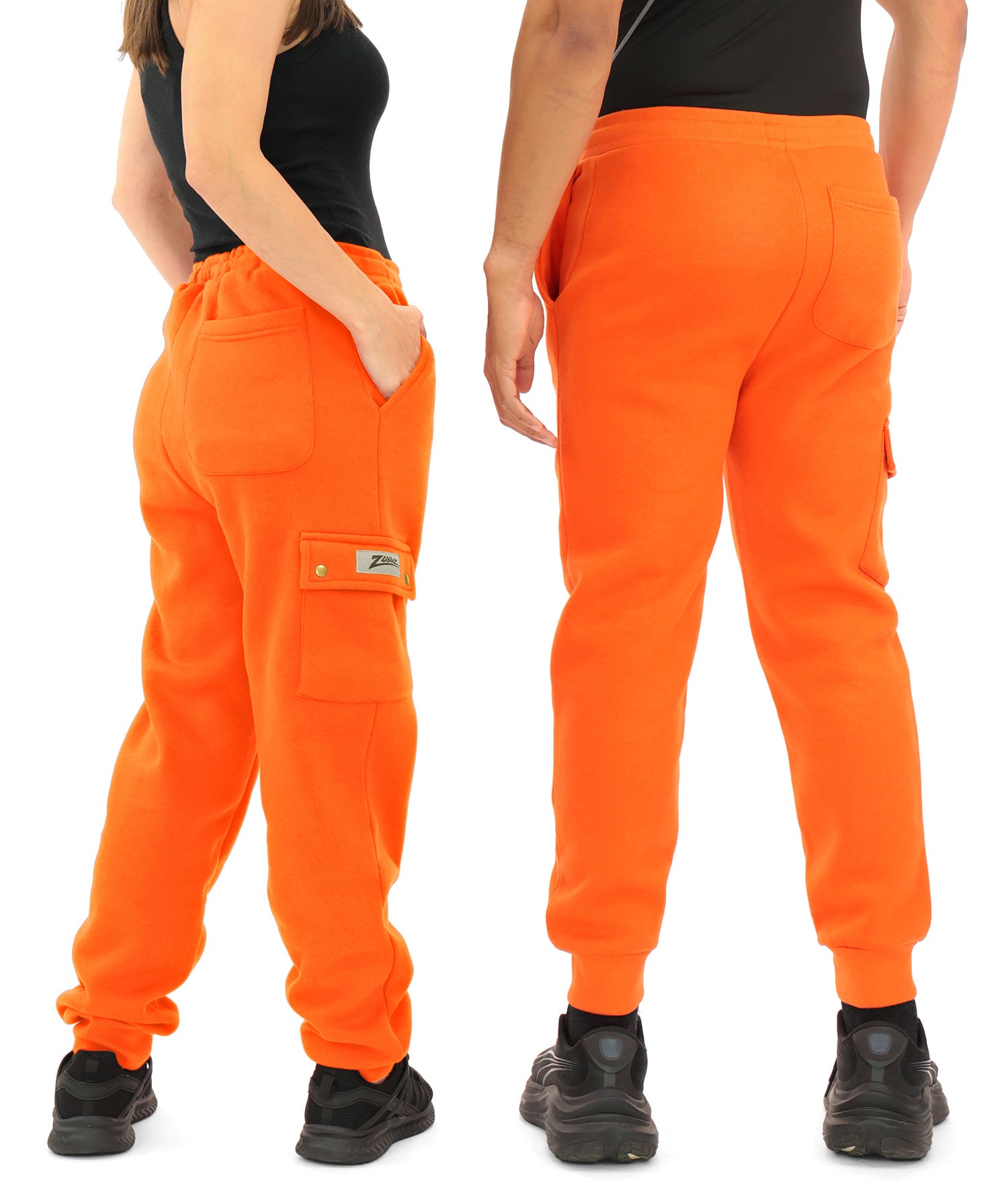 Zubaz NFL UNISEX 90s Team Cargo Joggers ALT team color Upright logo Zebra 3 color with Team name and Logo, MIAMI DOLPHINS