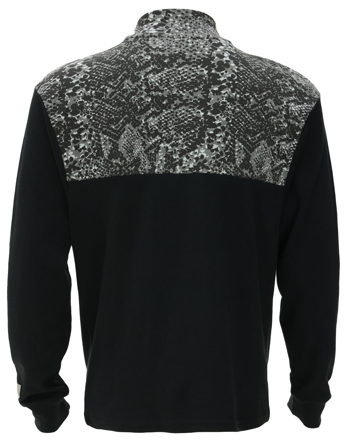 Zubaz NFL Men's Post Black Tonal Long Sleeve Full Zip Fleece - Washington Commanders