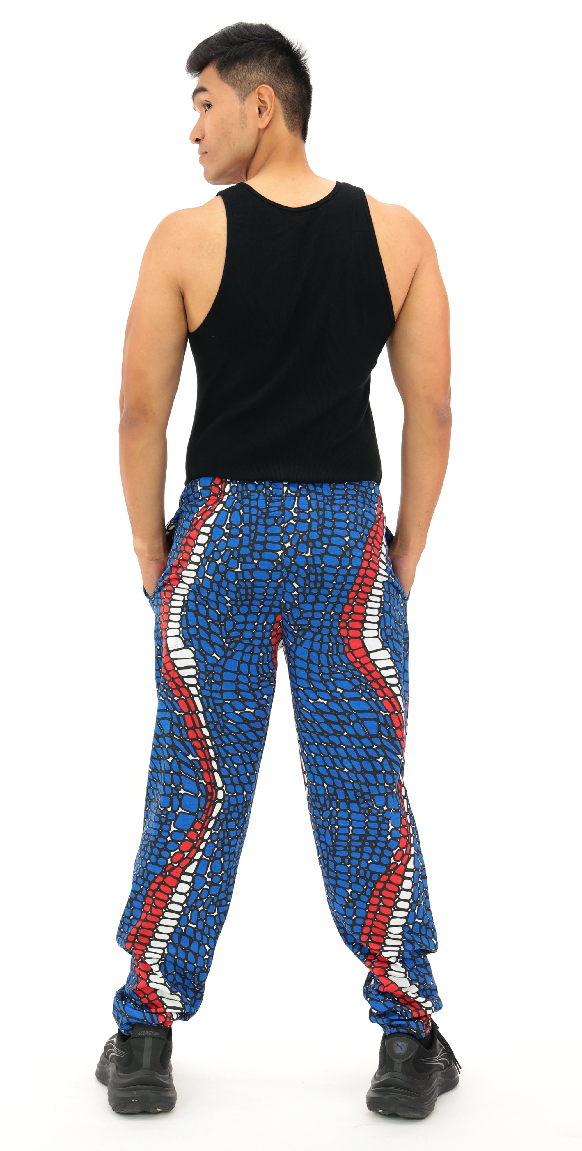 Zubaz NFL Adult Unisex Z88 Embroidered Gator 3 Color Pants, New York Giants