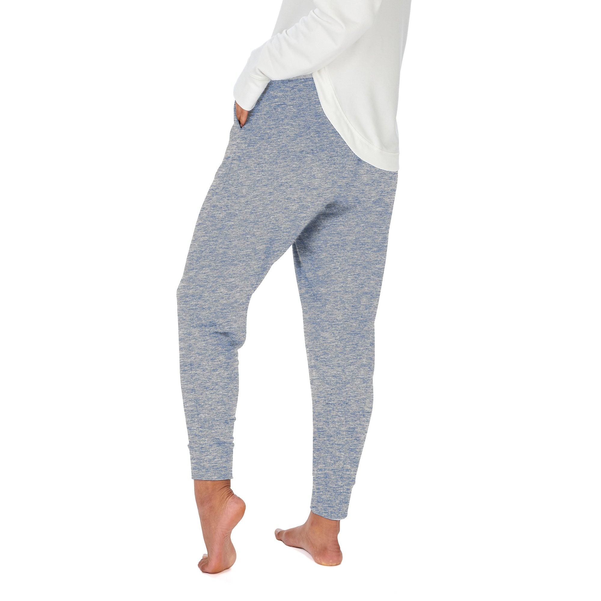 Zubaz NFL Women's Upright Soft Marled Team Color Jogger, Houston Texans