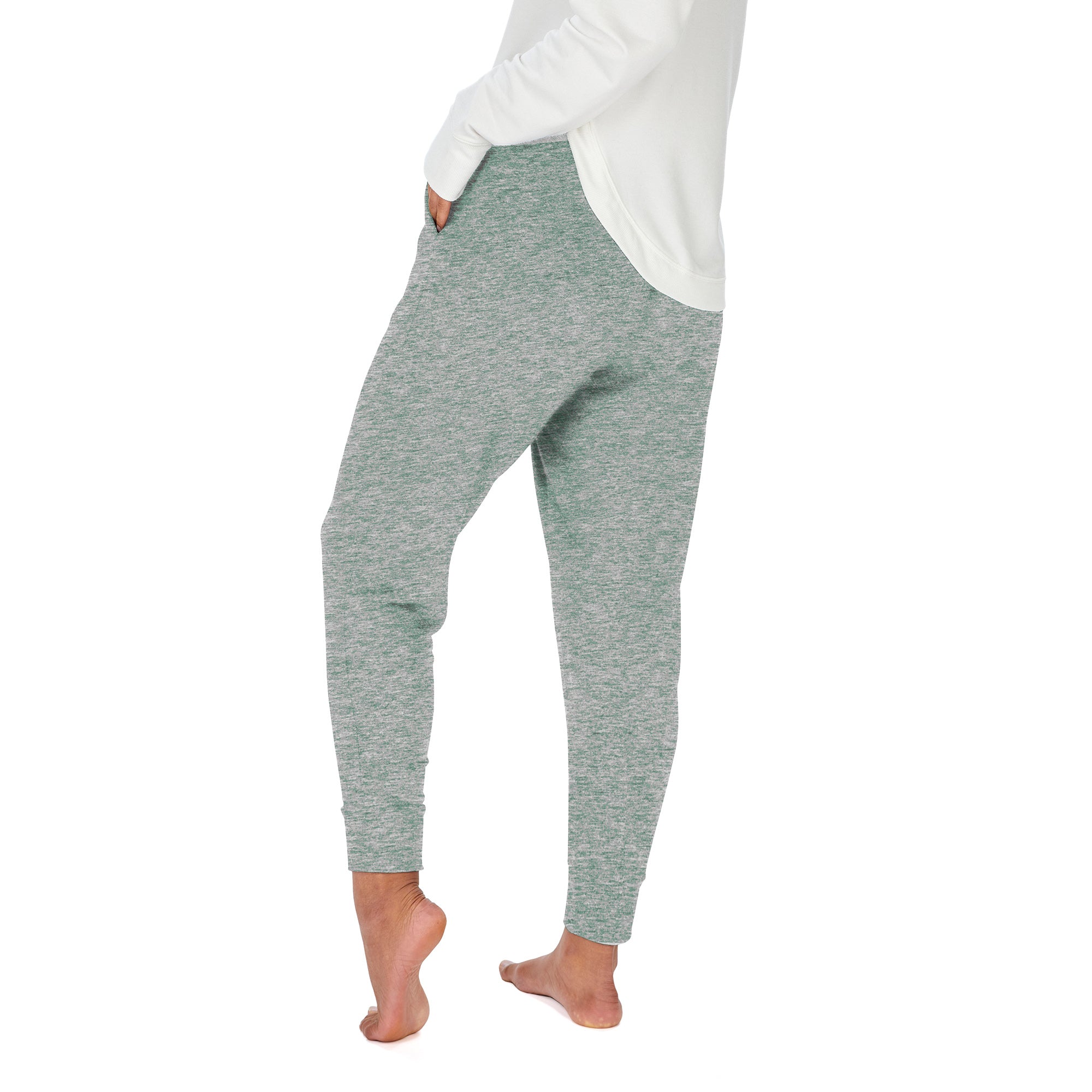 Zubaz NFL Women's Upright Soft Marled Team Color Jogger, New York Jets