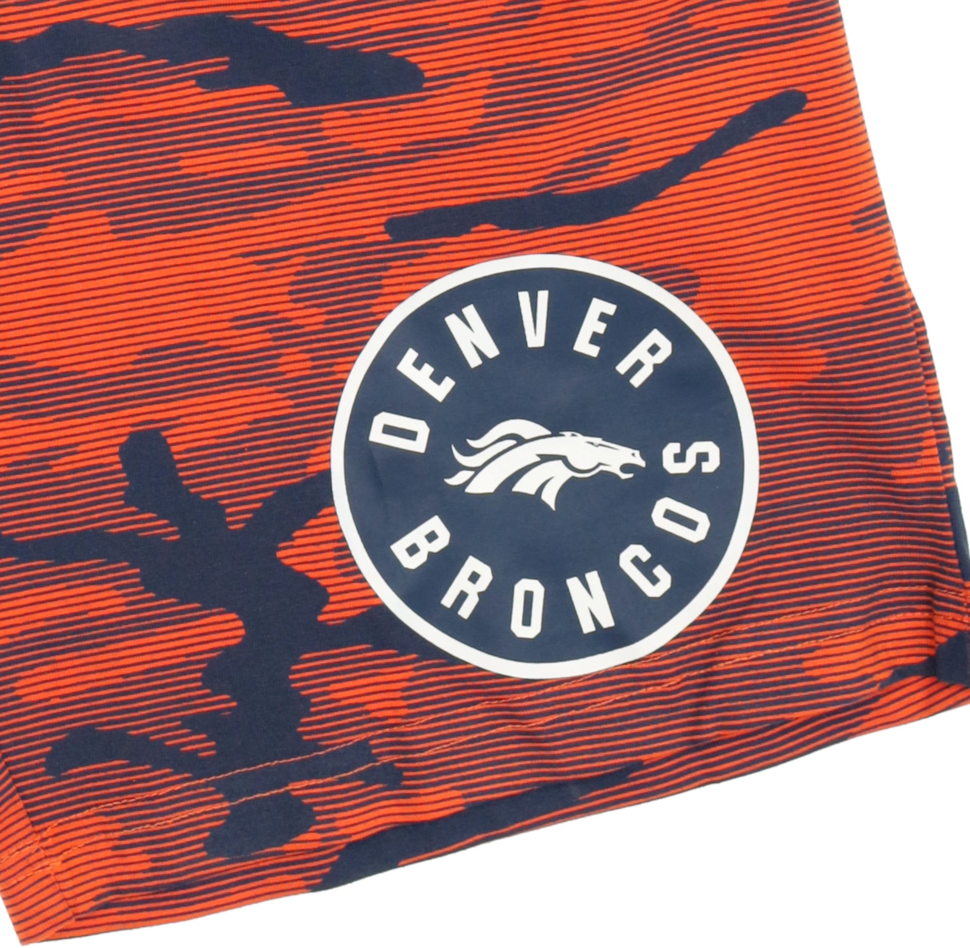 Zubaz NFL Adult Unisex Z88 Camo Lines Shorts, Denver Broncos