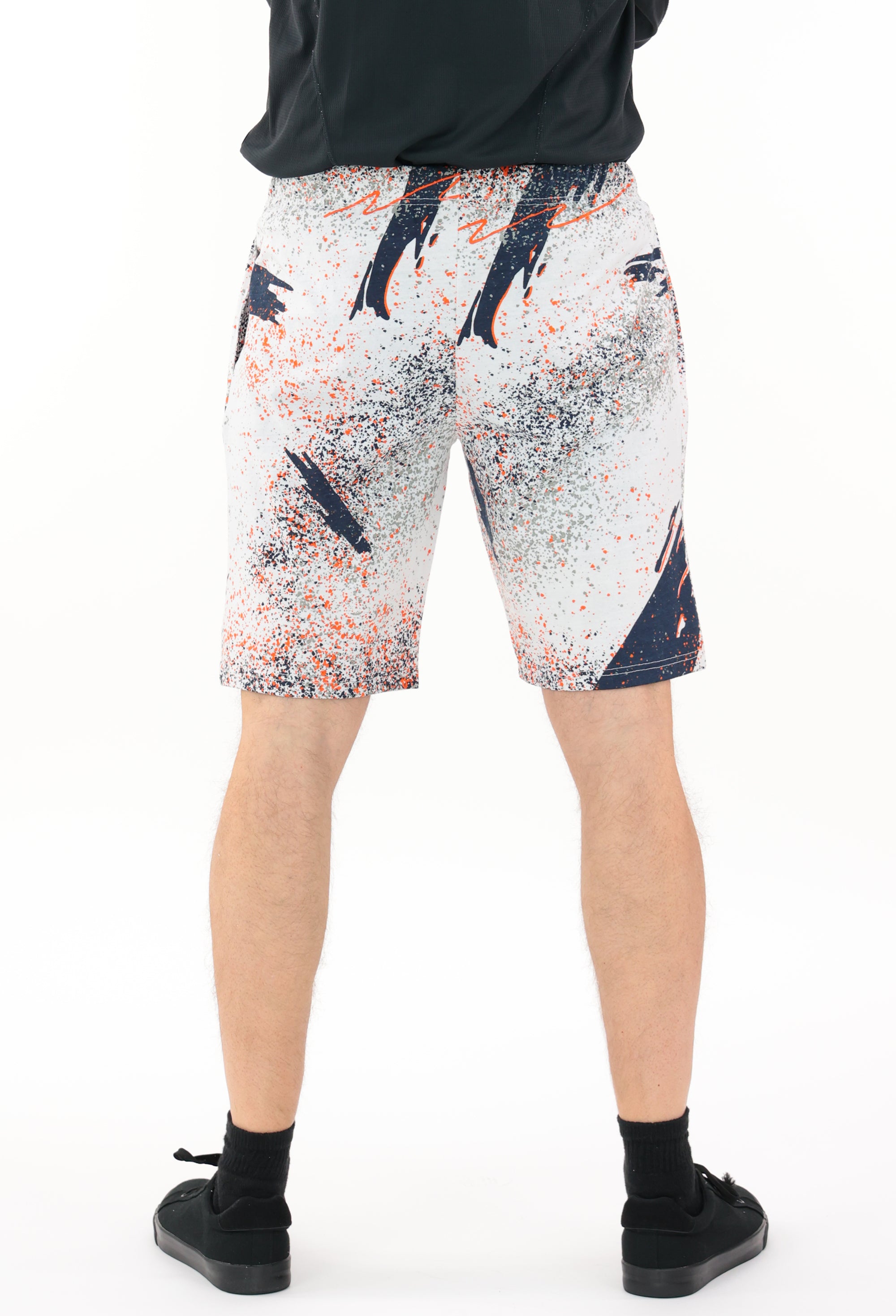 Zubaz NFL Adult Unisex Z88 Embroidered Confetti 3 Team Color Shorts, Denver Broncos