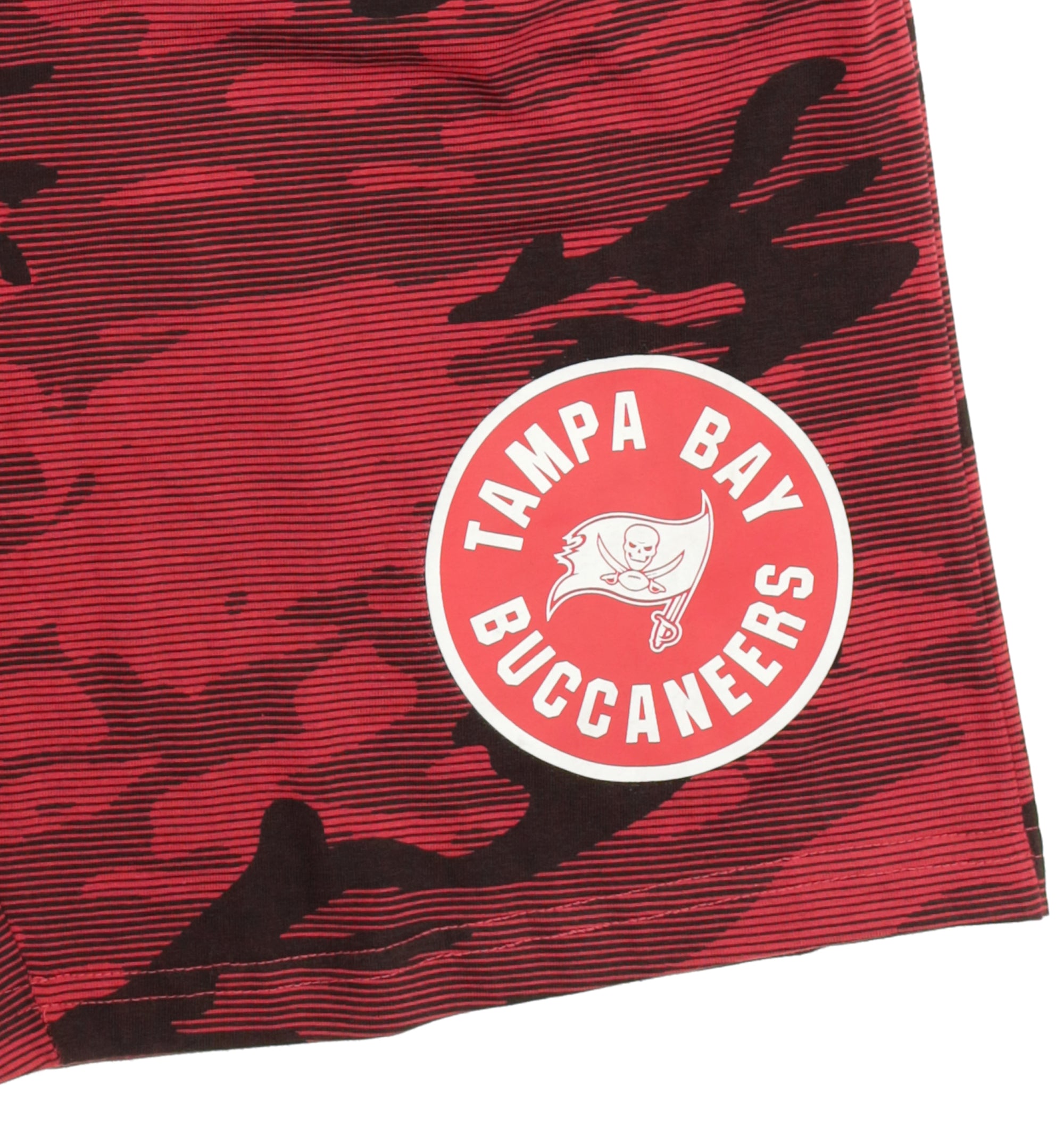 Zubaz NFL Adult Unisex Z88 Camo Lines Shorts, Tampa Bay Buccaneers
