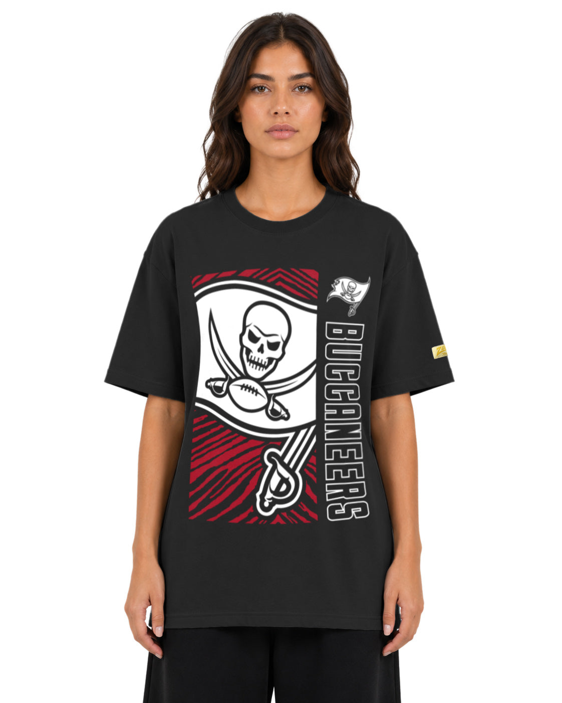 Zubaz NFL Vintage 90s MVP Graphic T-Shirt, Tampa Bay Buccaneers