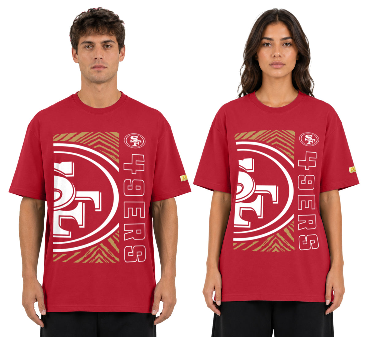 Zubaz NFL Vintage 90s MVP Graphic T-Shirt, San Francisco 49ers