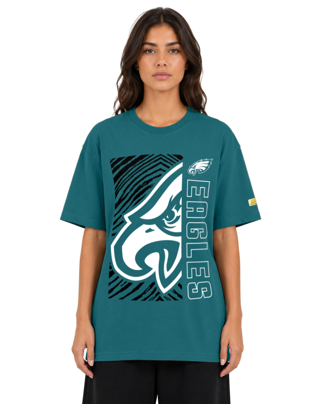Zubaz NFL Vintage 90s MVP Graphic T-Shirt, Philadelphia Eagles