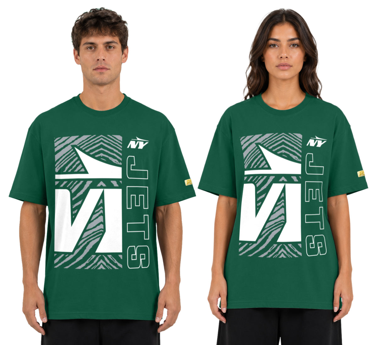 Zubaz NFL Vintage 90s MVP Graphic T-Shirt, New York Jets