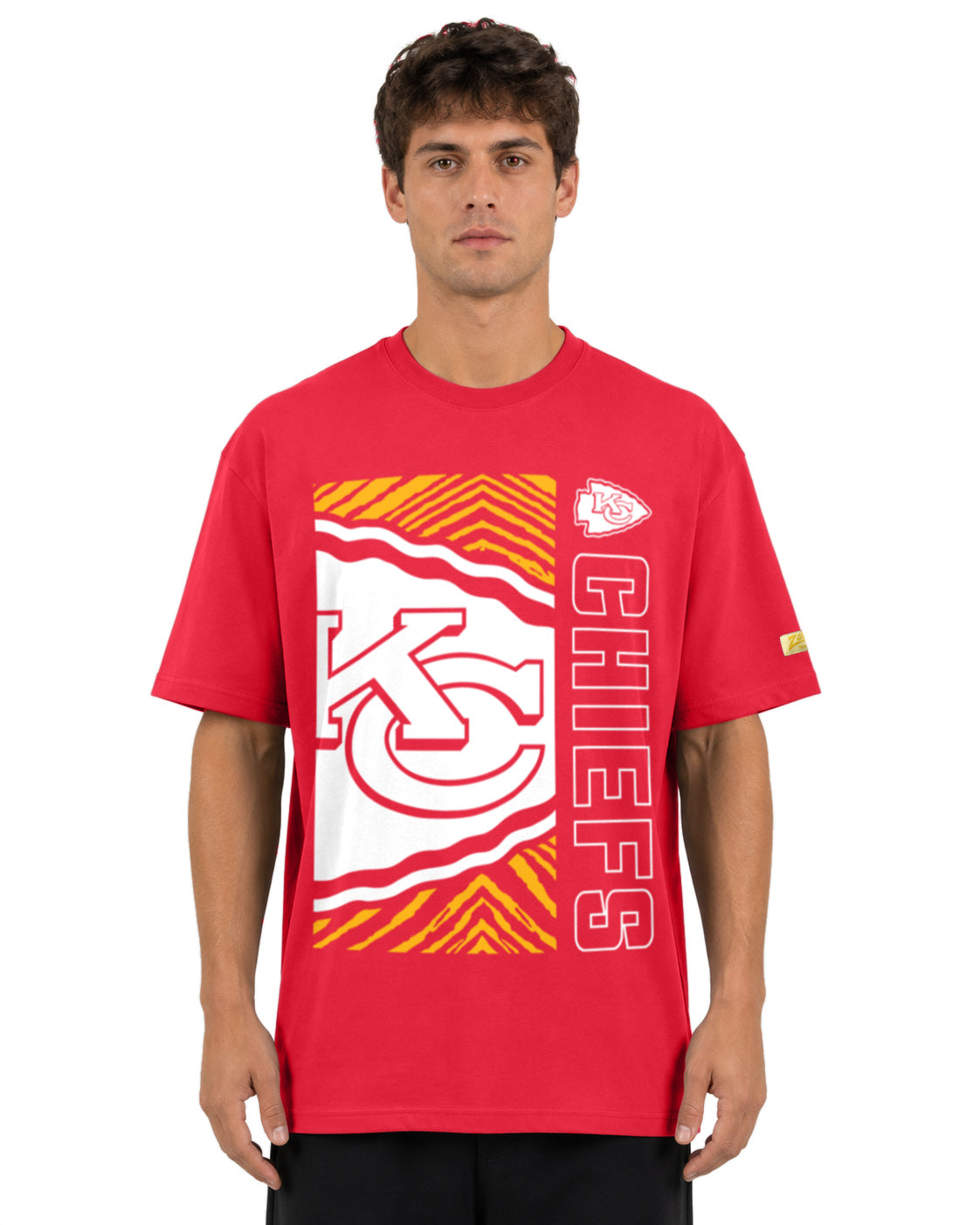 Zubaz NFL Vintage 90s MVP Graphic T-Shirt, Kansas City Chiefs