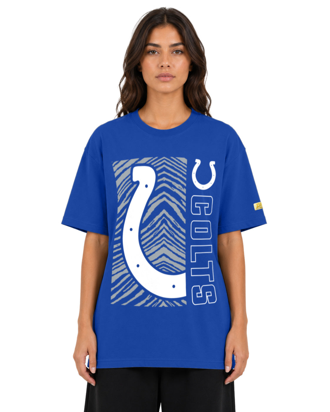 Zubaz NFL Vintage 90s MVP Graphic T-Shirt, Indianapolis Colts