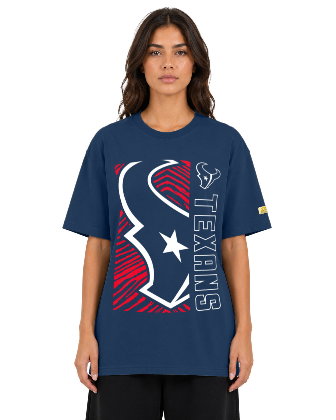 Zubaz NFL Vintage 90s MVP Graphic T-Shirt, Houston Texans