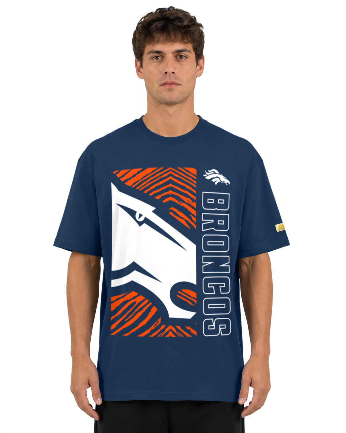 Zubaz NFL Vintage 90s MVP Graphic T-Shirt, Denver Broncos