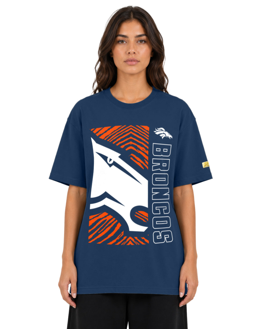 Zubaz NFL Vintage 90s MVP Graphic T-Shirt, Denver Broncos