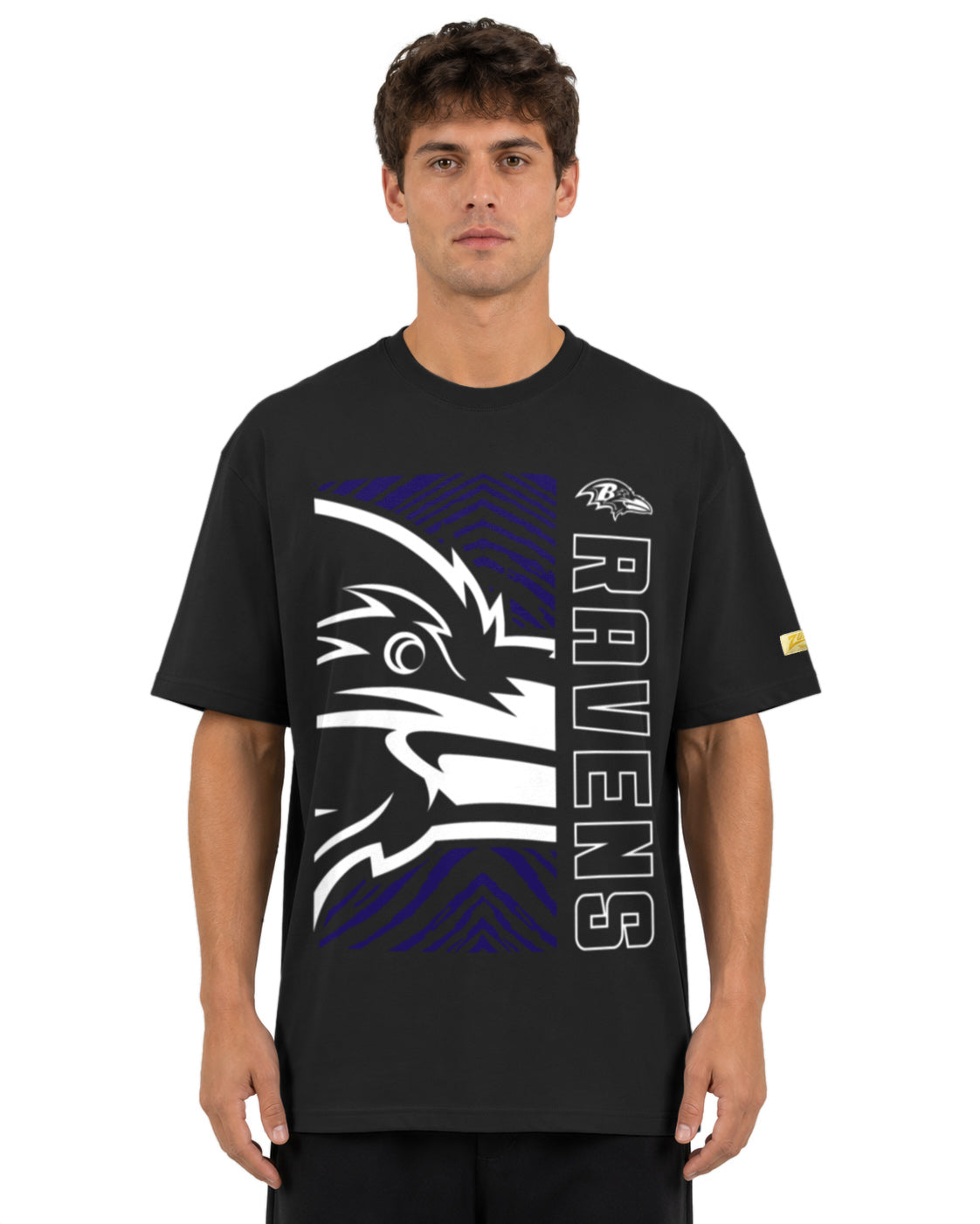 Zubaz NFL Vintage 90s MVP Graphic T-Shirt, Baltimore Ravens