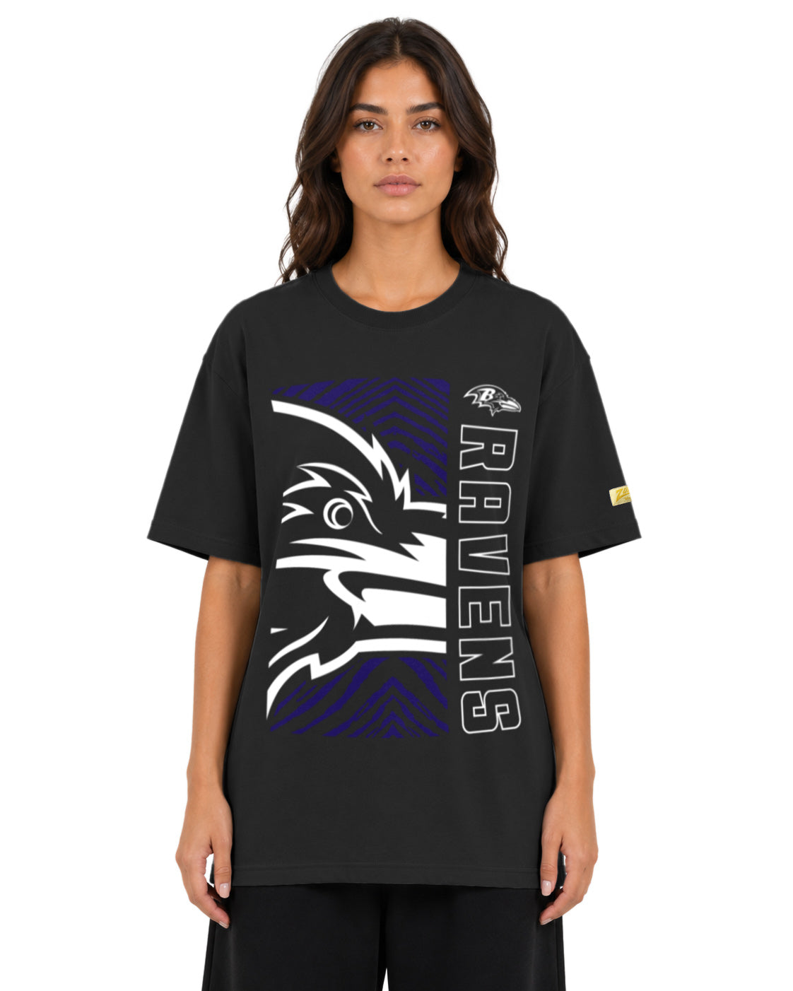 Zubaz NFL Vintage 90s MVP Graphic T-Shirt, Baltimore Ravens