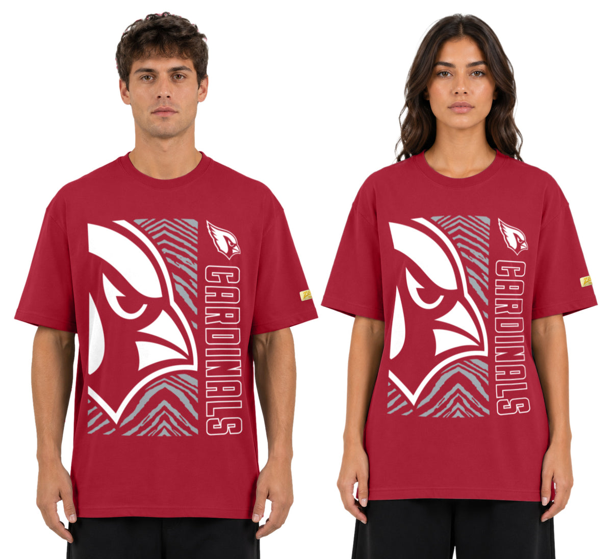 Zubaz NFL Vintage 90s MVP Graphic T-Shirt, Arizona Cardinals
