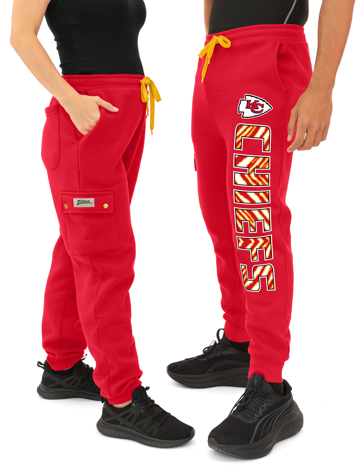 Zubaz NFL Kansas City Chiefs Men's Team Color Cargo Joggers