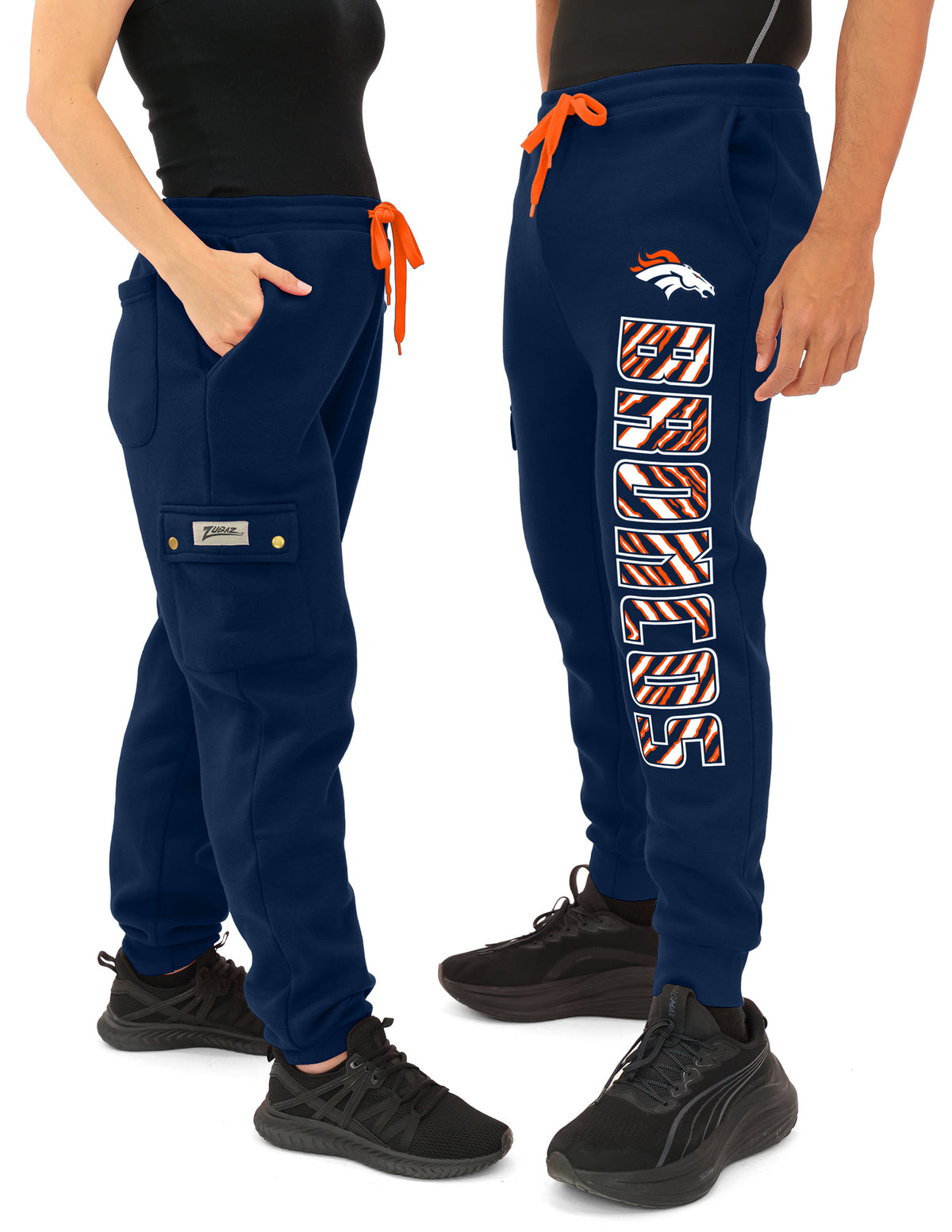 Zubaz NFL Denver Broncos Men's Team Color Cargo Joggers