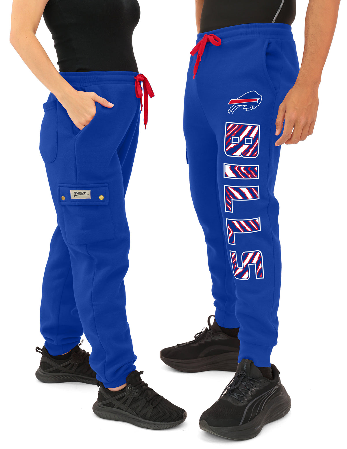 Zubaz NFL Buffalo Bills Men's Team Color Cargo Joggers