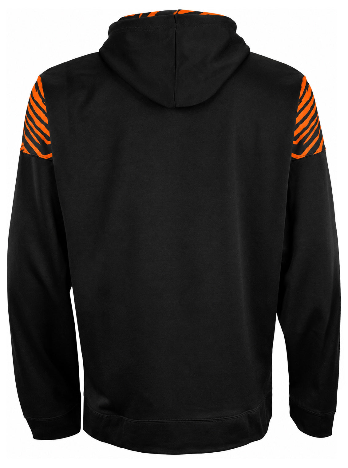 Zubaz NCAA Oregon State Beavers Men's 2 Color Zebra Bands and Hood-Liner Full-Zip Hoodie